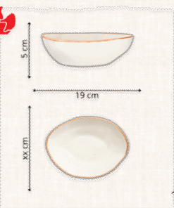 Bát méo thuyền Men Cây Cau
