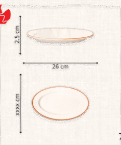 Đĩa bầu dục thường Men Cây Cau (Đa kích cỡ)