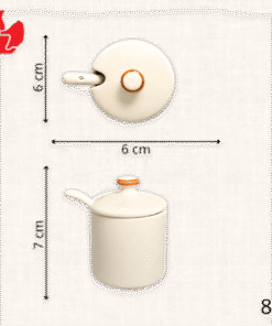 Bộ phụ kiện gia vị hũ tương, vịt mắm, rắc tiêu Men Cây Cau